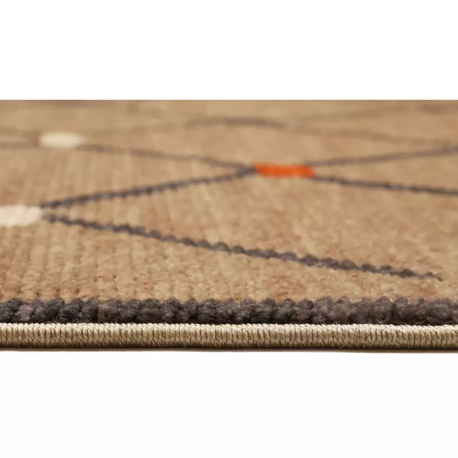 Wecon home Kurzflorteppich Marché Bonsecours braun