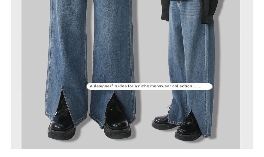 FAERIS - Hoge taille wijde jeans