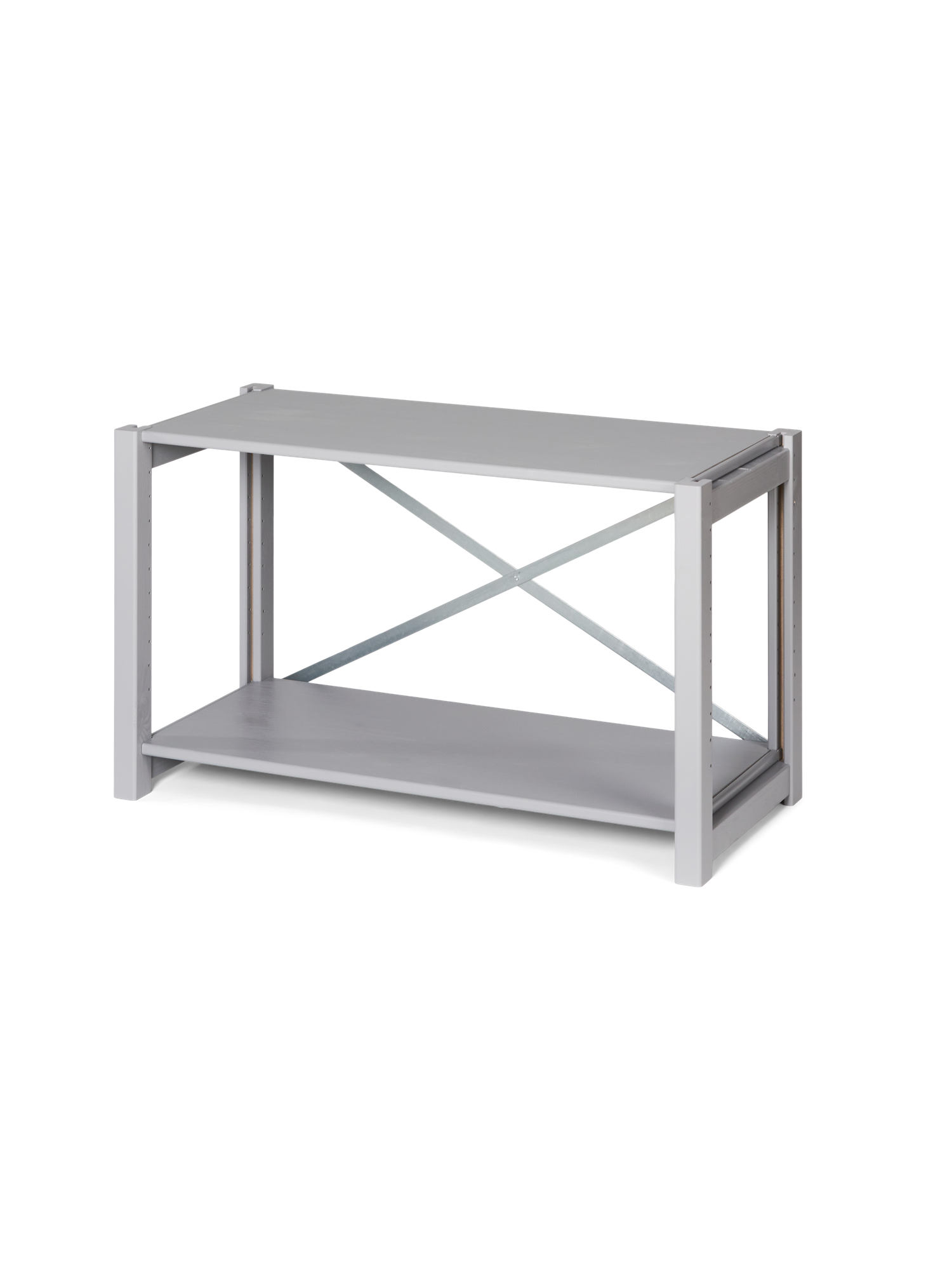 Bænk | Fyrretræ. 82,8 x 38,6 x 48,6 cm. | Silver Grey | abc classic