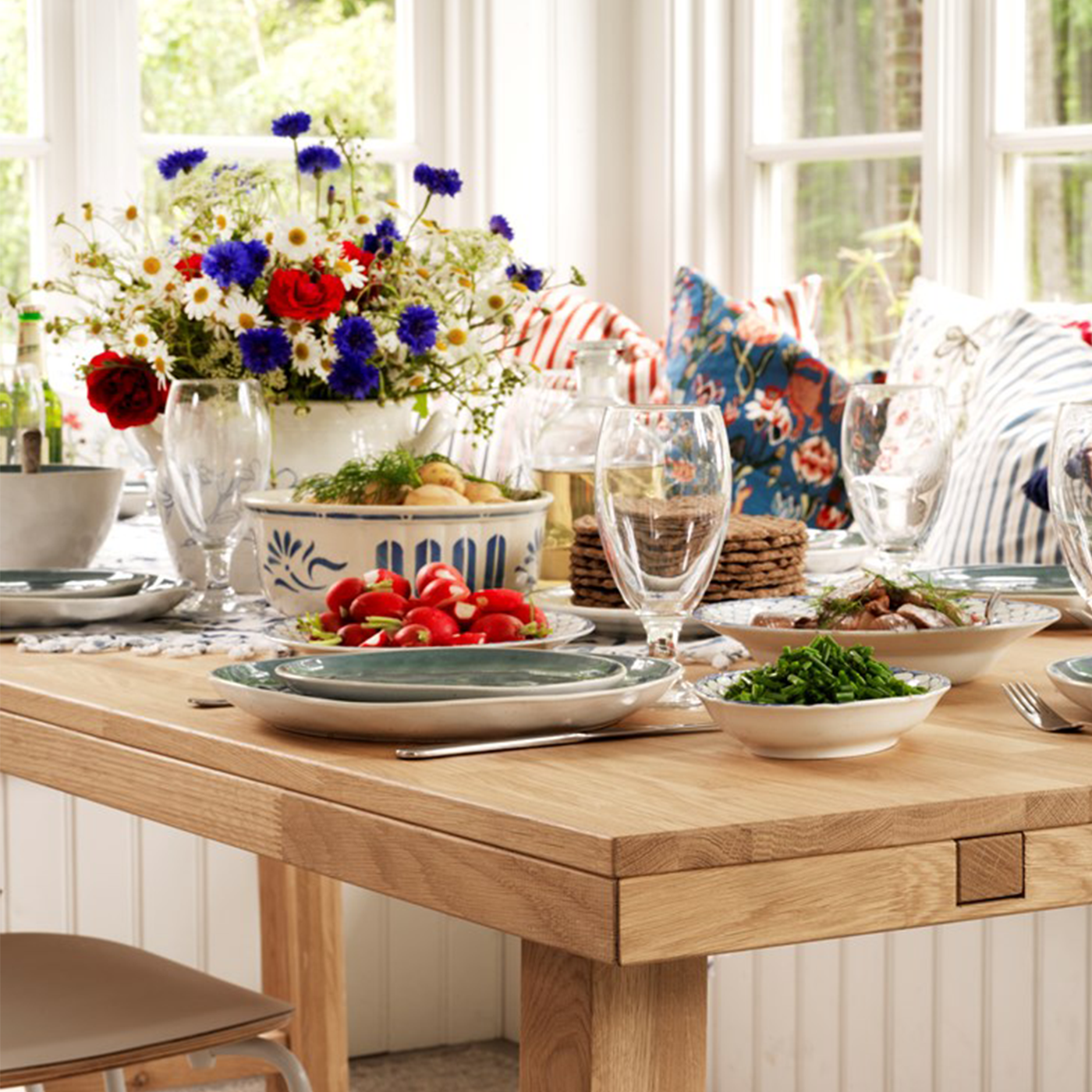 Eettafel Brooklyn Naturel verlengbaar 220 x 95 cm