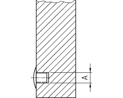 Afdekdoppen 8 x 13 mm, wit, kunststof, 100 stuks