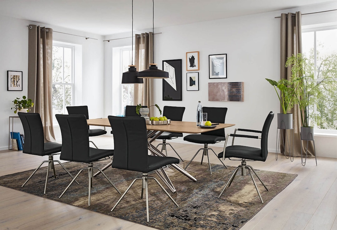 Musterring Esszimmerstuhl HELMOND 2er Set toledo nero