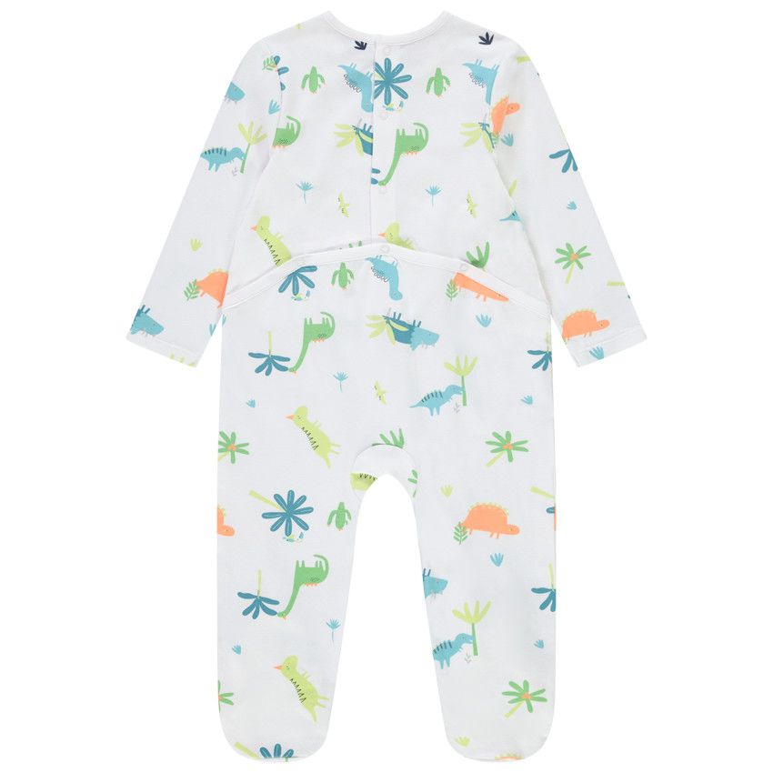 Lot de 3 dors-bien motifs dinosaures pour bébé garçon - Blanc