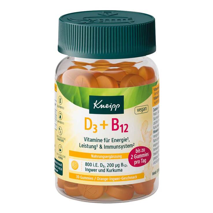Kneipp Vitamin D3 + B12 Gummies, 30 St