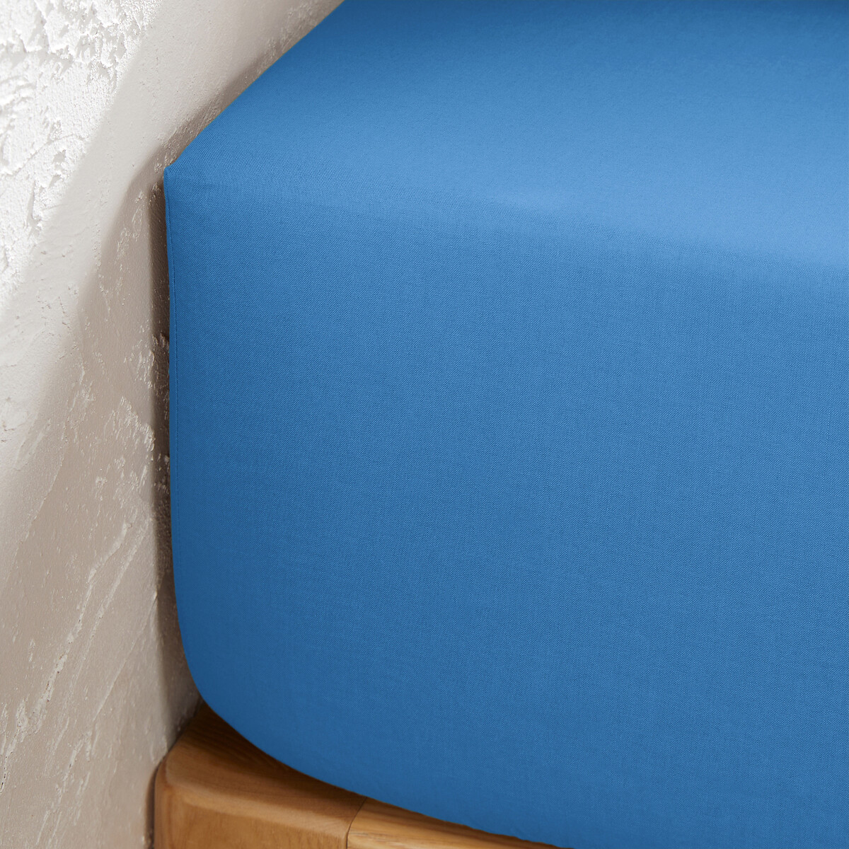 LA REDOUTE INTERIEURS<br>Lençol de baixo liso em tecido tergal, bainha de 25 cm, Scenario
