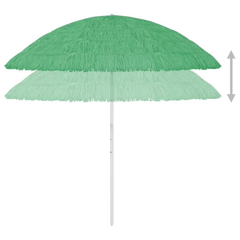 Parasol de plage hawaii 300 cm vert