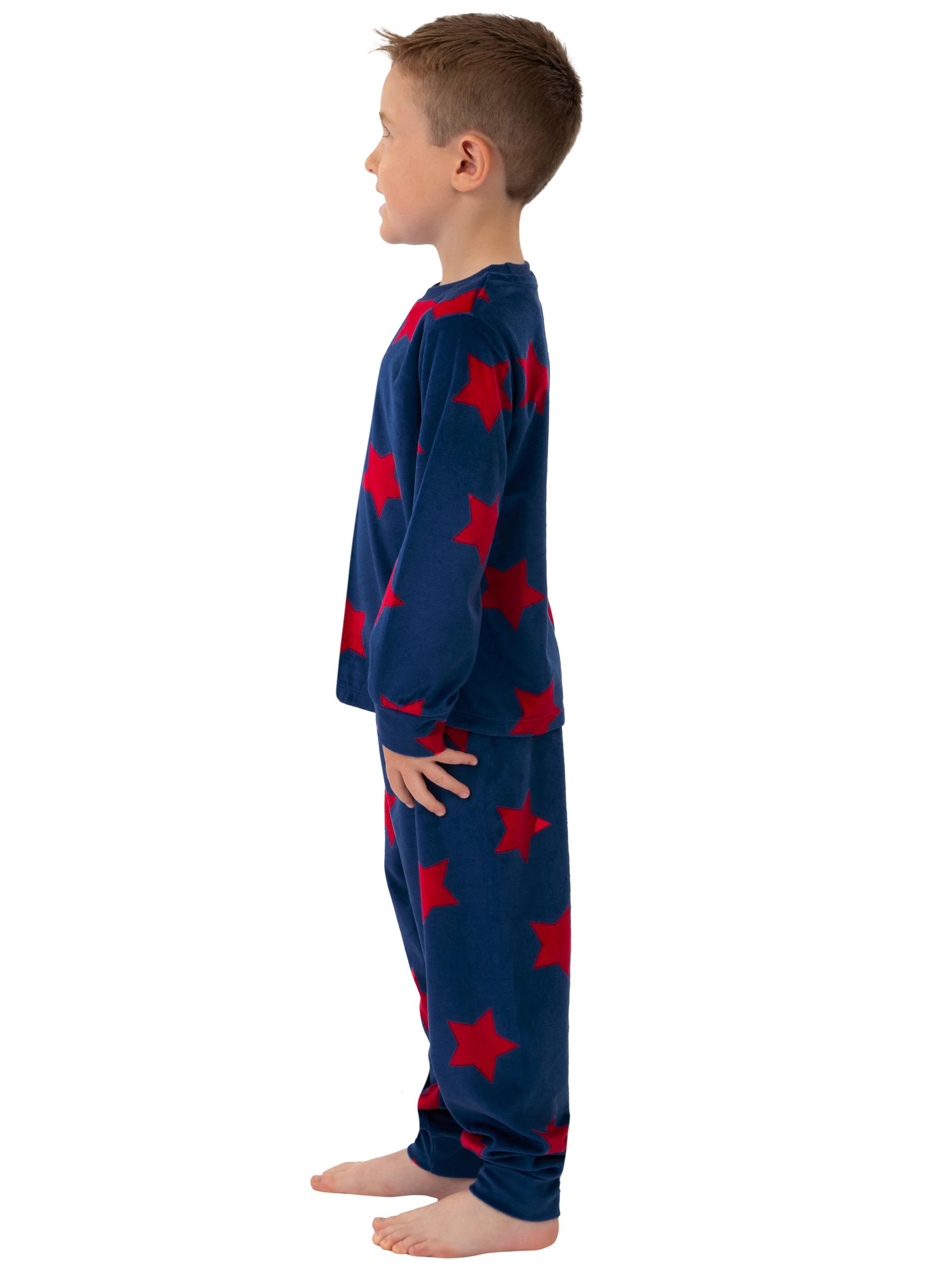 Harry Bear Stars Long Sleeve Fleece Pyjamas