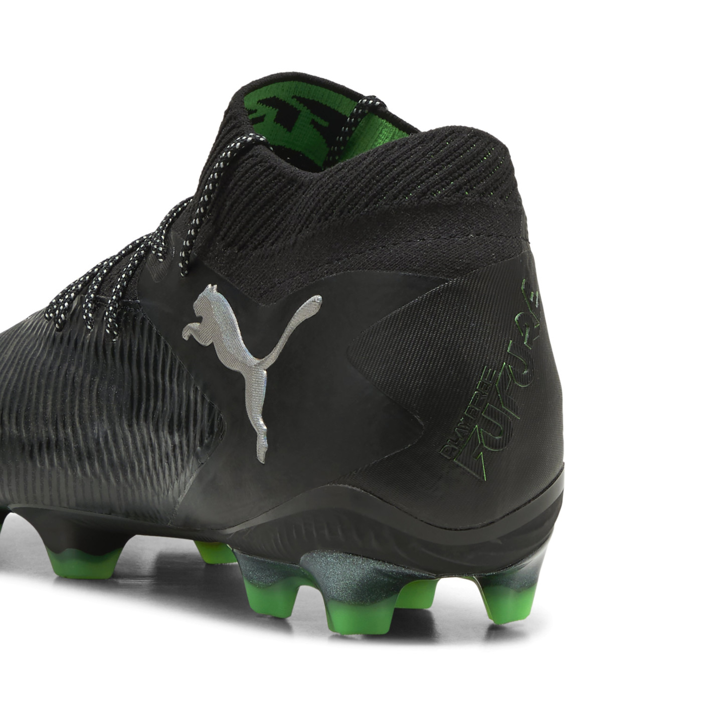 PUMA Future 8 Ultimate Gras Voetbalschoenen (FG) Zwart Grijs Groen