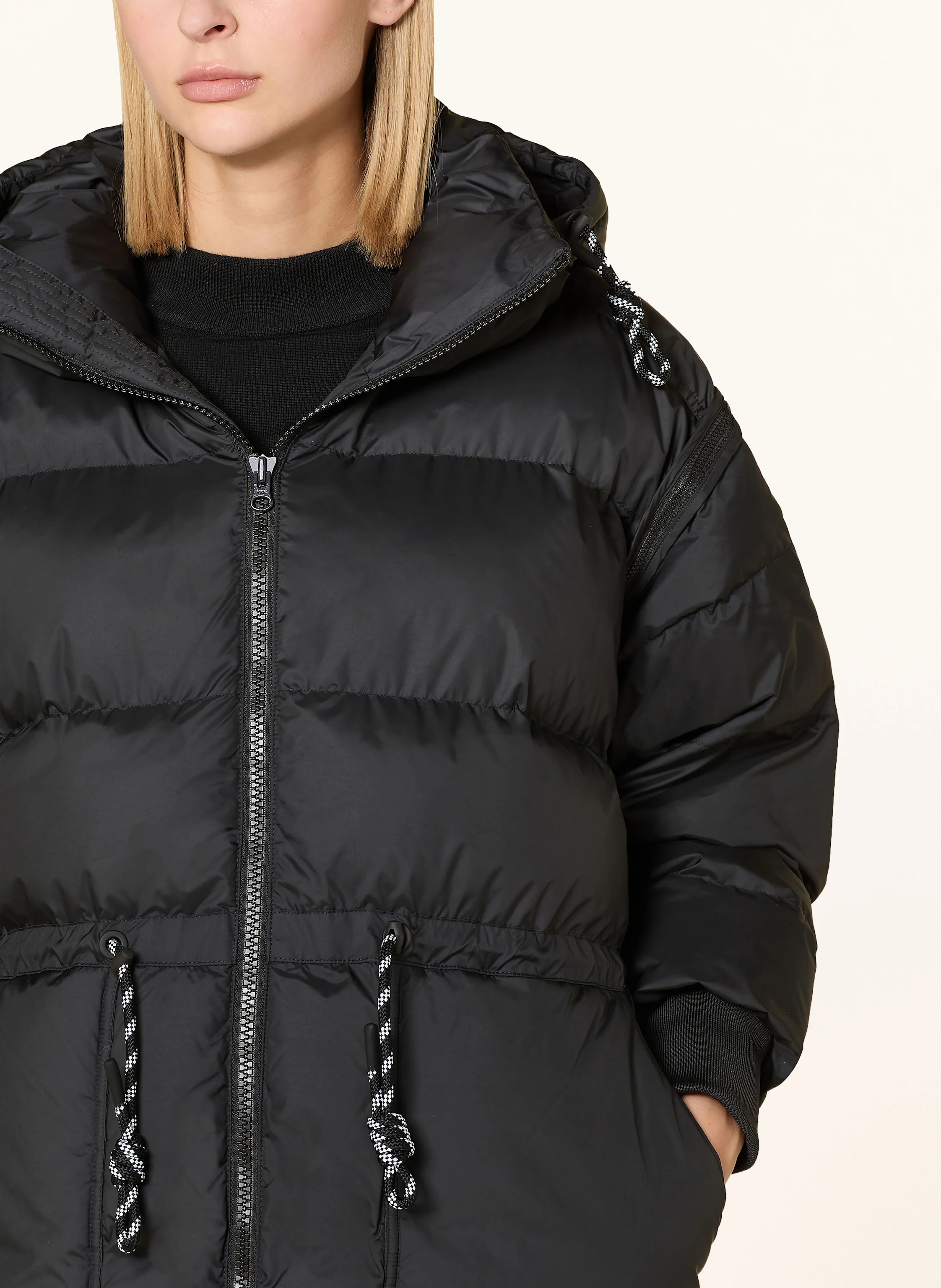 adidas by Stella McCartney Steppmantel mit abnehmbaren Ärmeln
