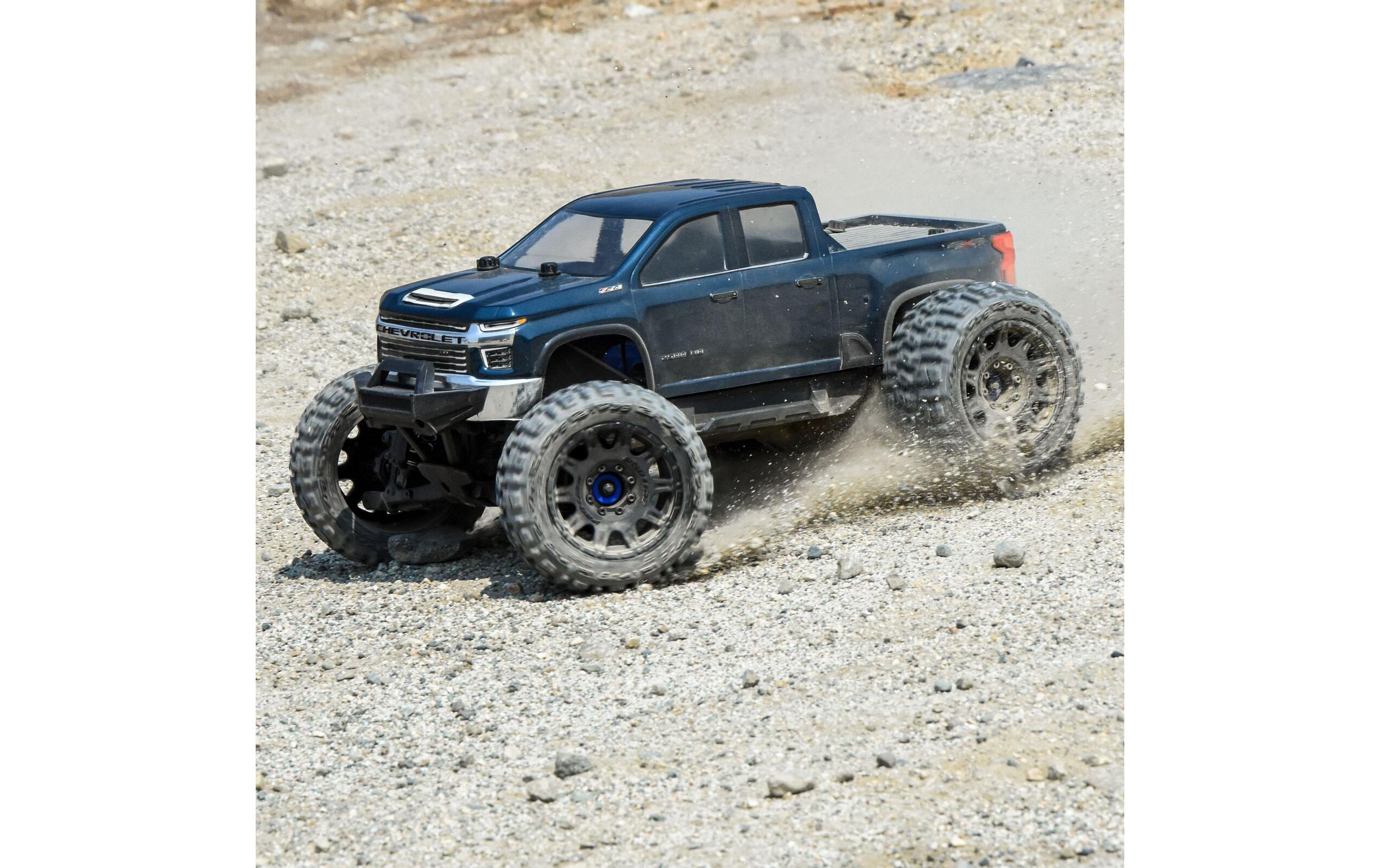Karosserie Chevy Silverado 2021 unlackiert, 1:8Karosserie zu Traxxas E-REVO 2.0 & MAXX