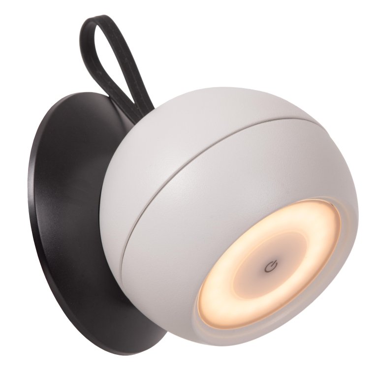 Lucide Lunex wandlamp buiten LED oplaadbaar wit
