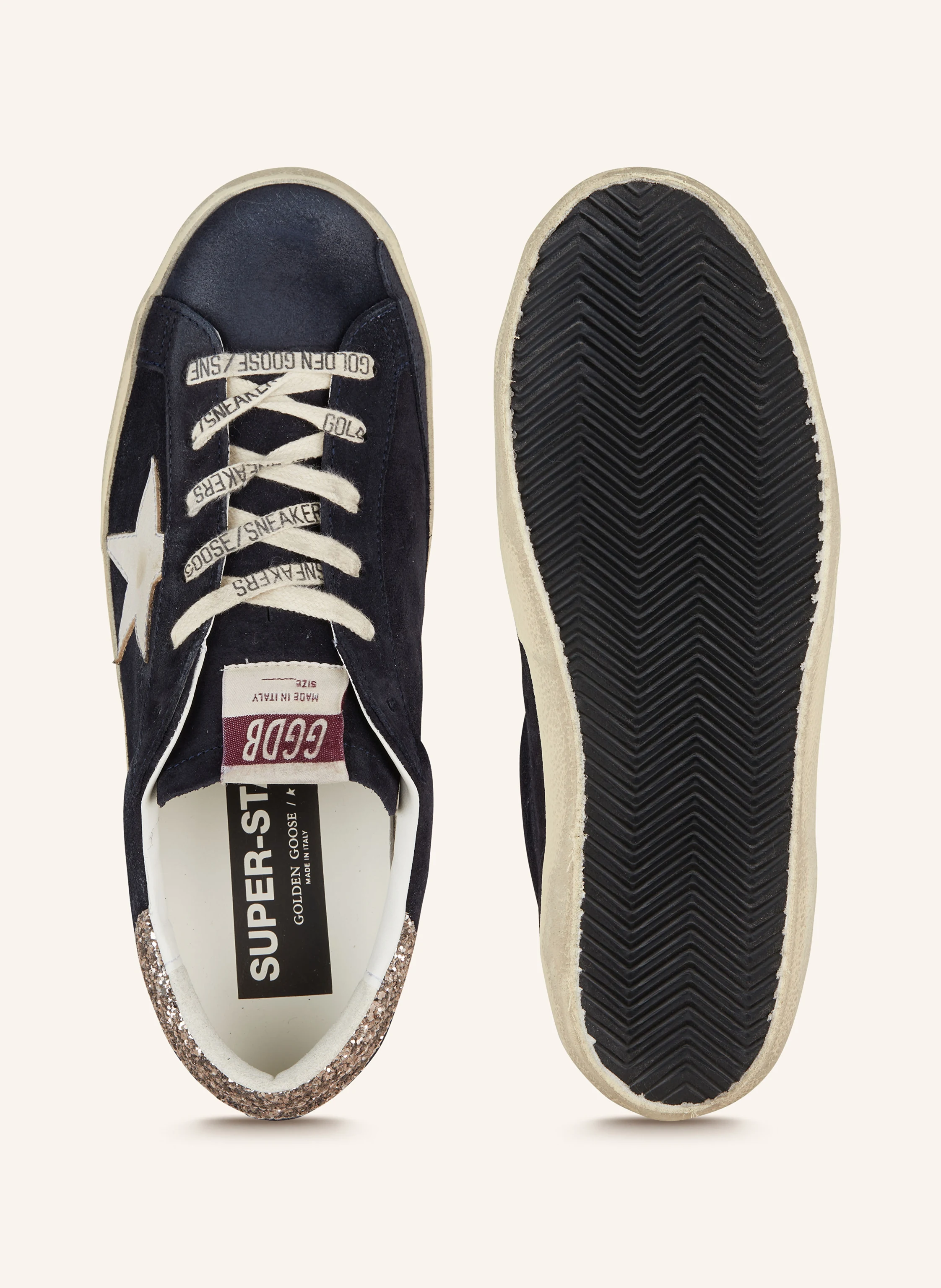 GOLDEN GOOSE Sneaker SUPER-STAR mit Pailletten