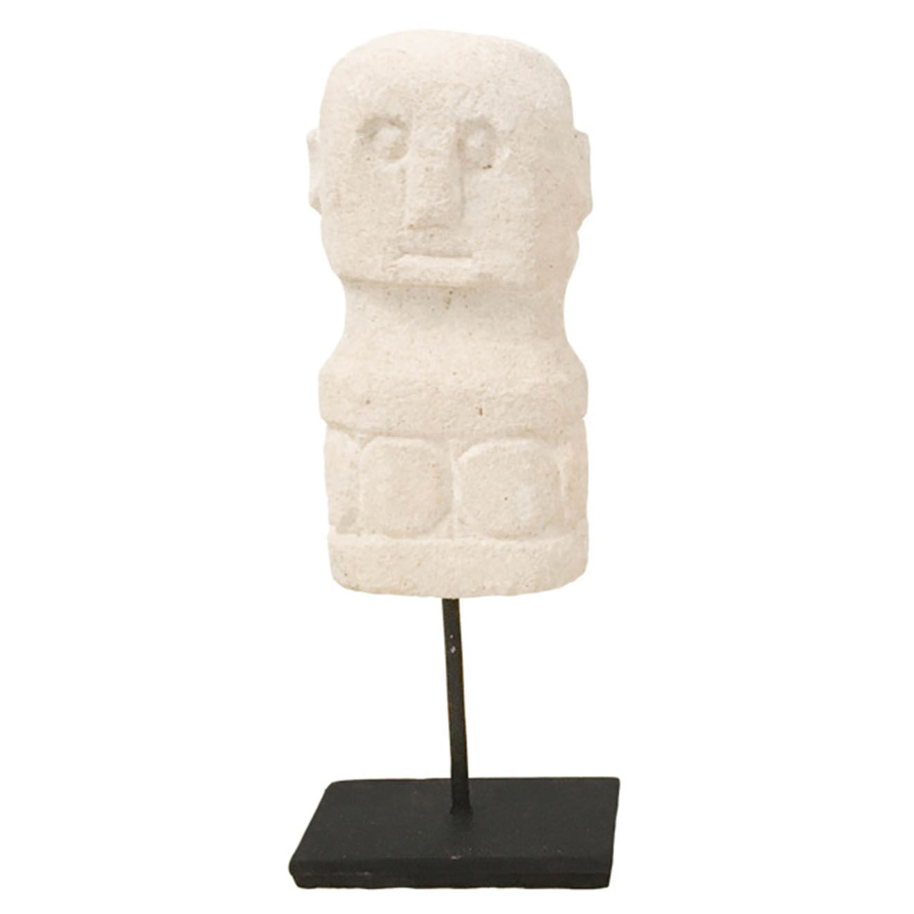 Bazar Bizar Statue sur pied en pierre Sumba naturel - 7x4x17 cm