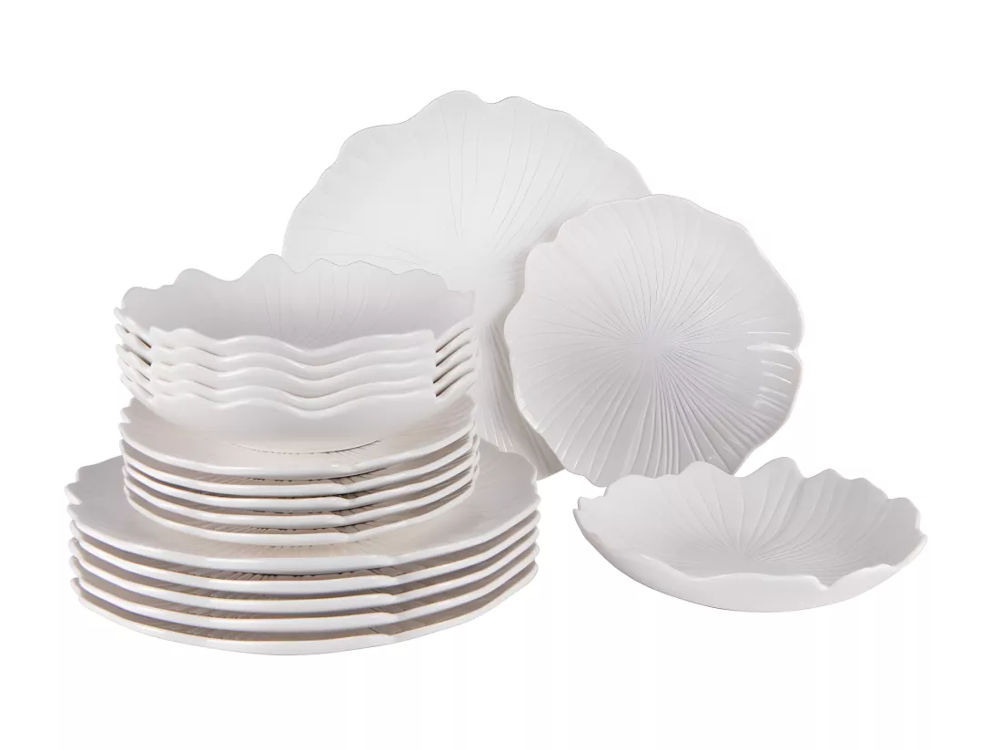 Service d'assiettes Ginkgo 18 pièces