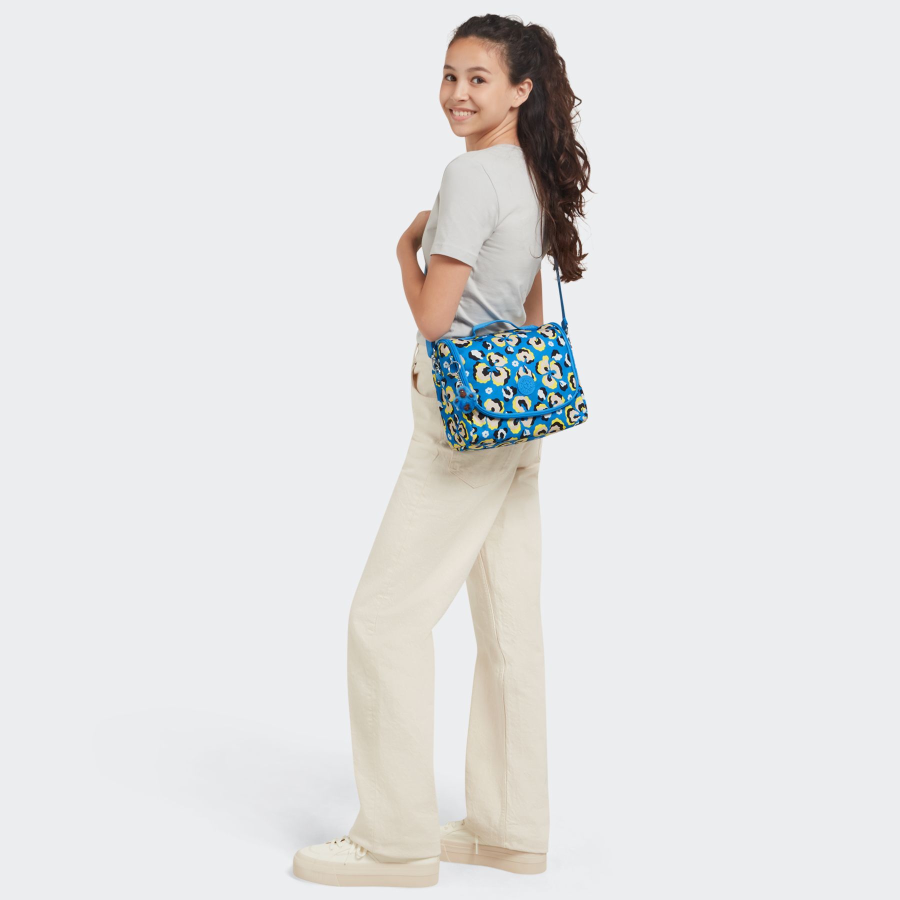 NEW KICHIROU Grand Sac Repas Isotherme avec Manchon pour Valise - Leopard Floral