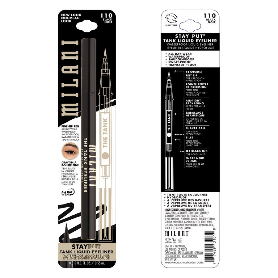 Milani Cosmetics Stay Put Tank Liquid Eyeliner 0,55ml