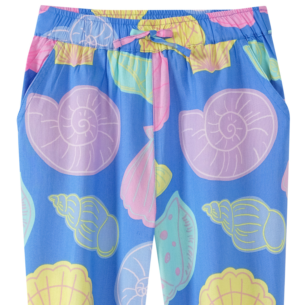 Topolino Mädchen Hose mit bunten Muscheln blau