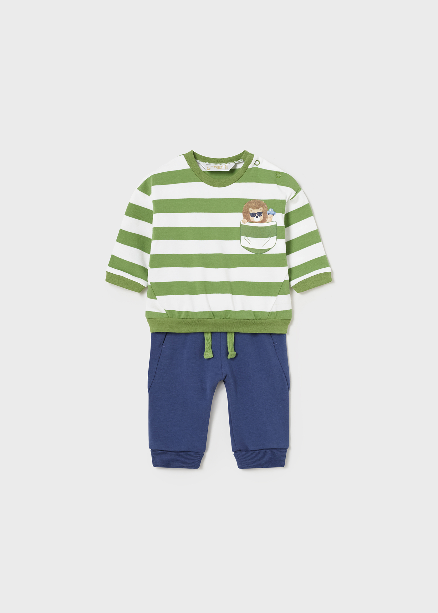 Conjunto de moletom Better Cotton de 4 peças para recém-nascidos, Mate