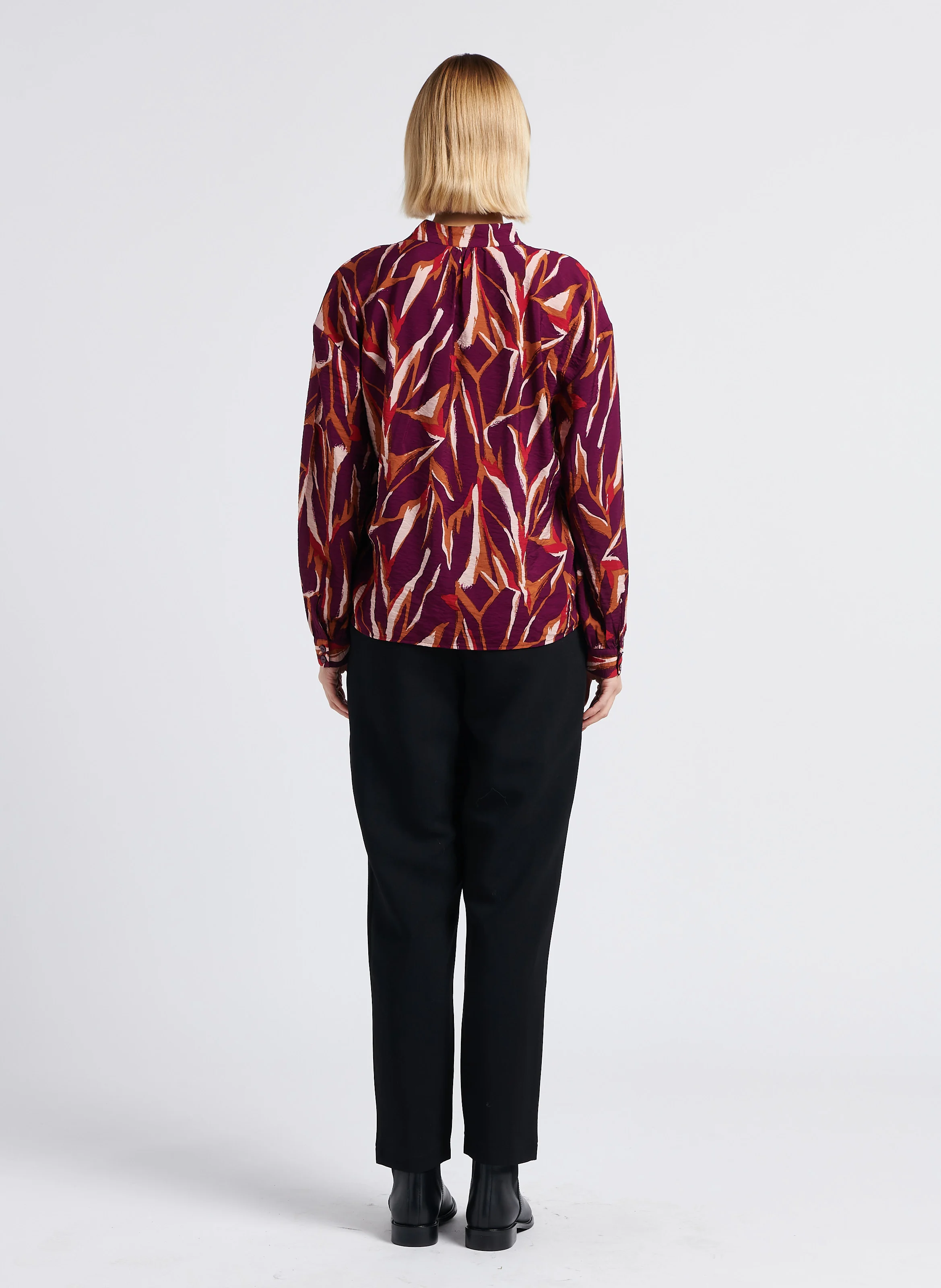 WINNIE - Pantalon taille haute droit | Noir