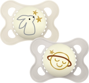 MAM Night Nuggi PURE Kautschuk 0-6M, 2 Stück