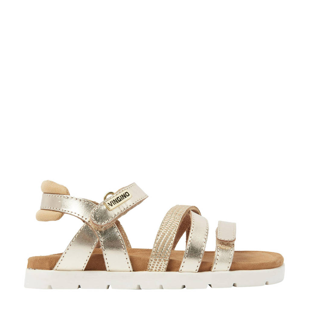 Vingino Florenceleren sandalen goud metallic