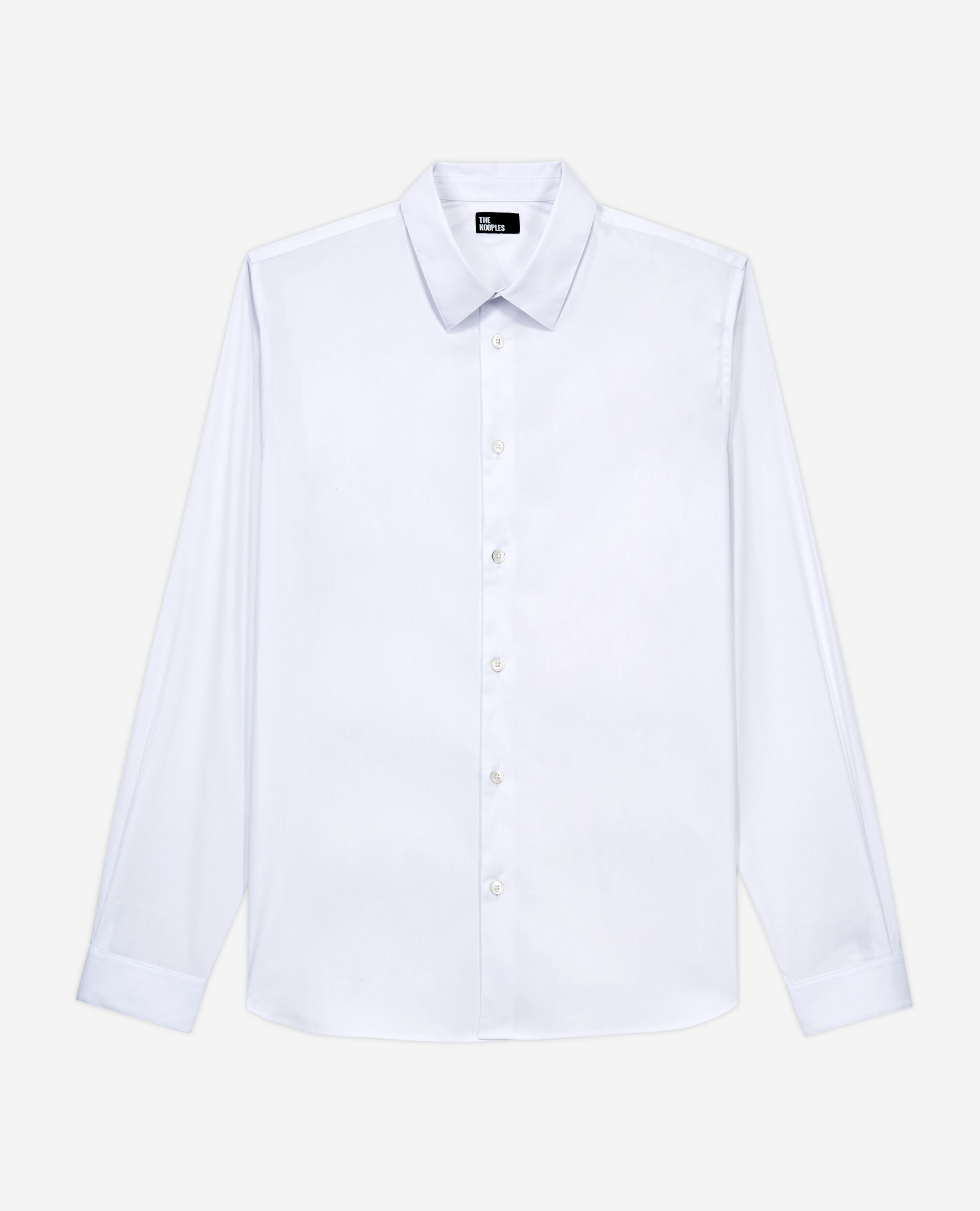 Chemise formelle blanche en popeline