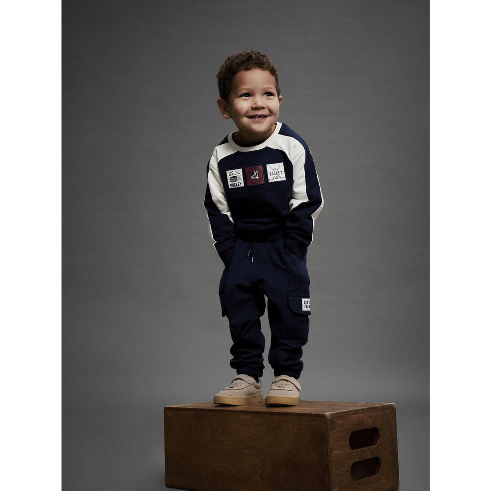 Køb Name It Navy Blazer Nmmsylvester Ls Nreg Sweat Bru