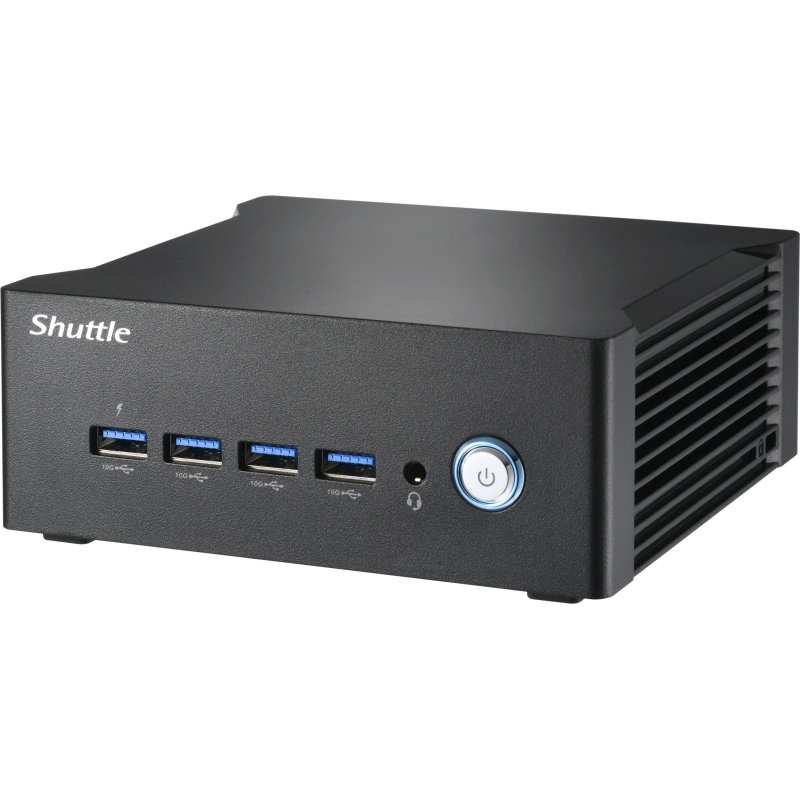 Shuttle Nano PC NT10H5, Intel Core Ultra 5 125H, Intel Arc graphics, 2xHDMI, 2xUSB 4.0 (DP), 2x2.5Gbit LAN, VESA, 24/7
