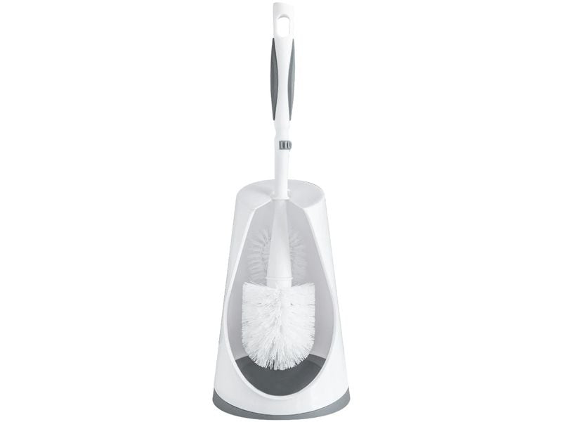 CreaClean WC-Besenhalterung Clarissa Grau/Weiss WC-Garnitur inkl. WC-Bürste
