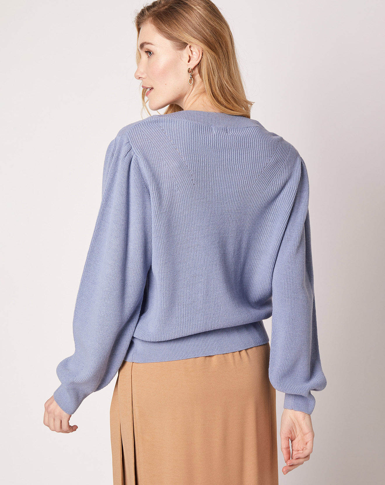 An'ge Cardigan en Laine mélangée Lemercier stone