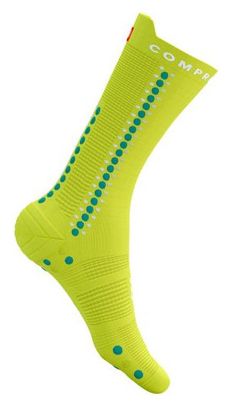 Paire de Chaussettes Compressport Pro Racing v4.0 Vélo Jaune