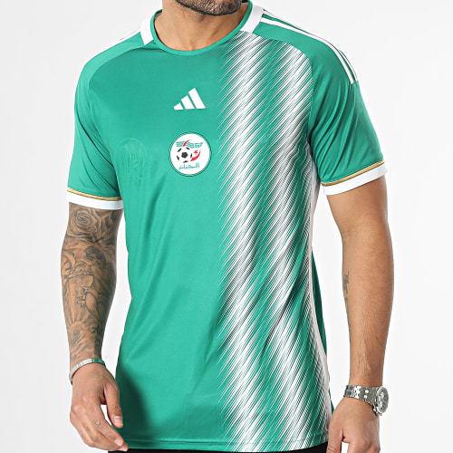 Maillot De Foot A Bandes FAF HE9256 Vert
