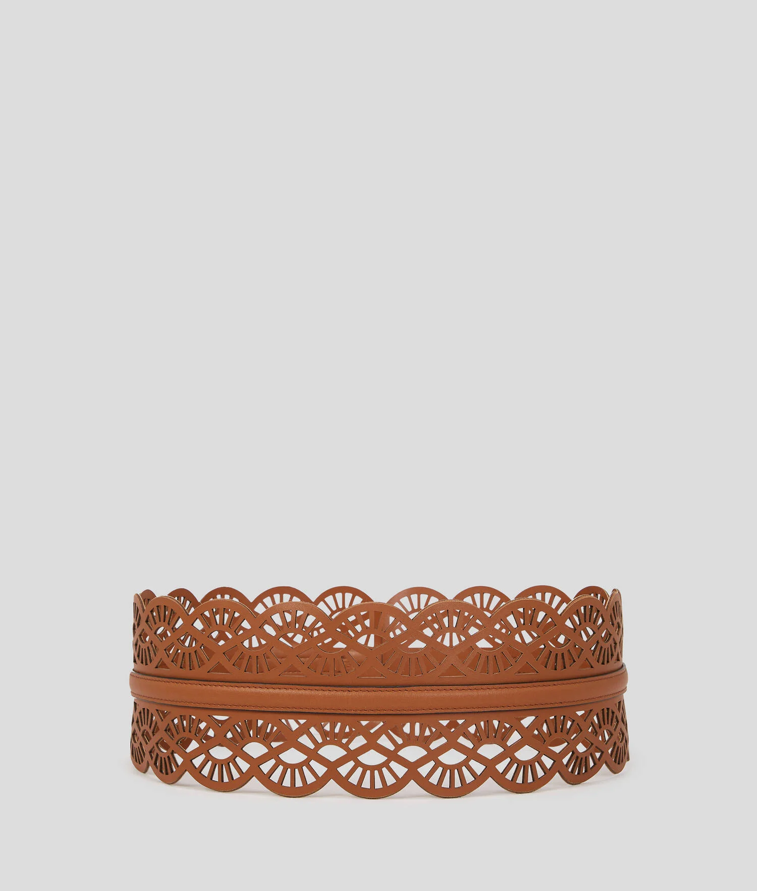 CEINTURE ÉVENTAIL K/ESSENTIAL - Tan foncé