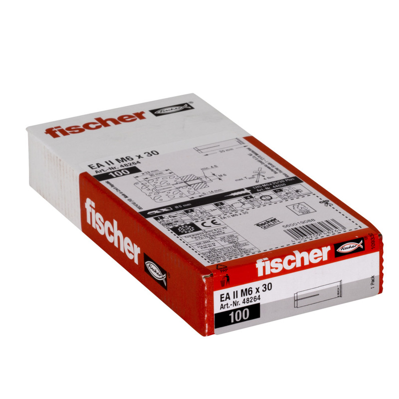 Fischer EA II inslagankers M6x30mm*
