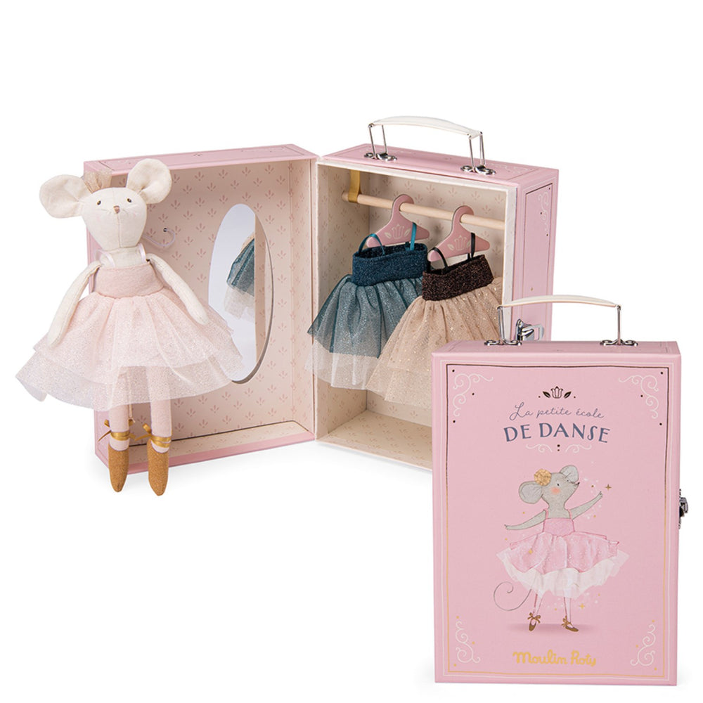 Køb Moulin Roty Ballerina Mus I Kuffert 26 Cm - Suzies Garderobe