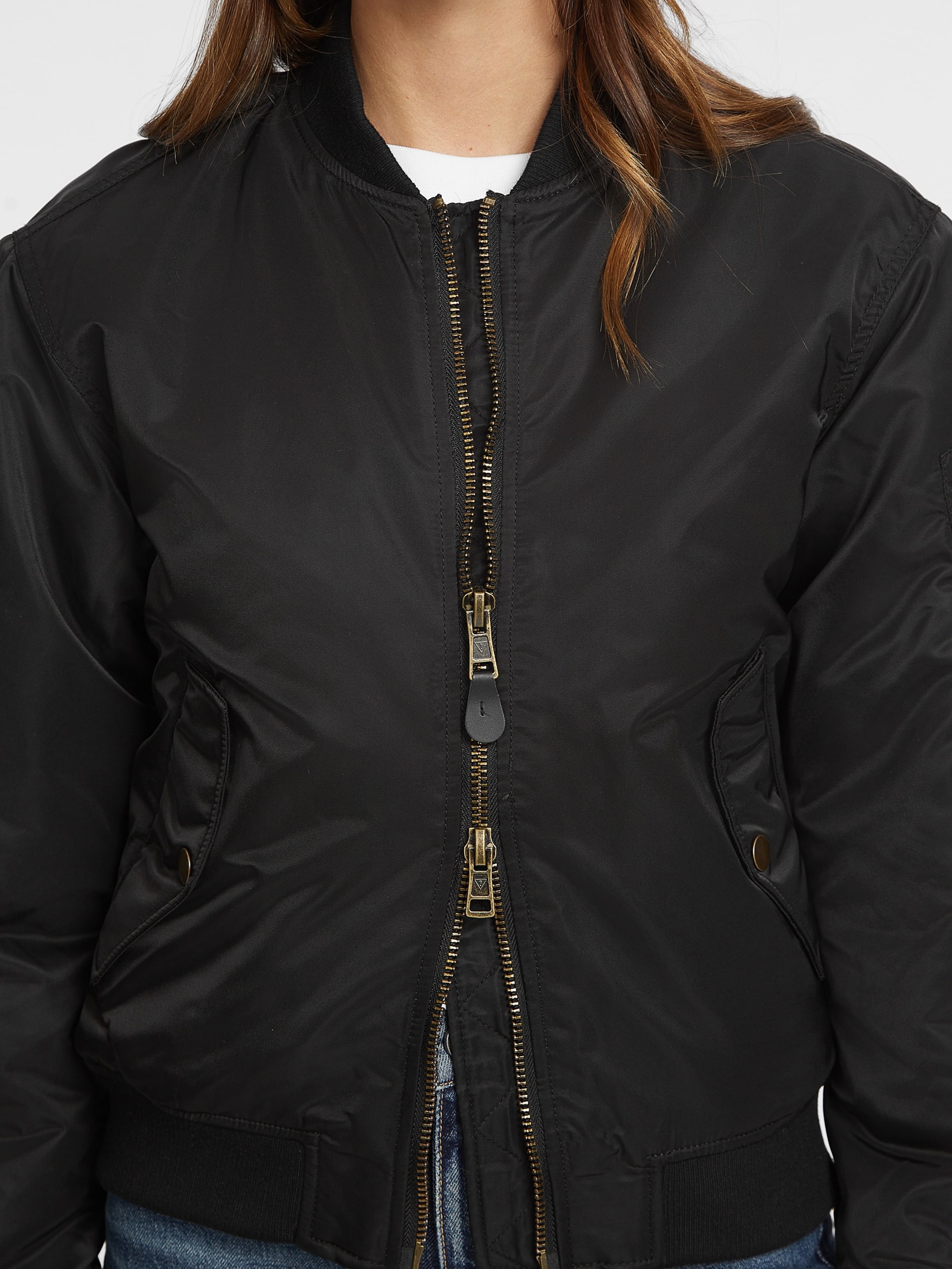 Jaqueta bomber de nylon