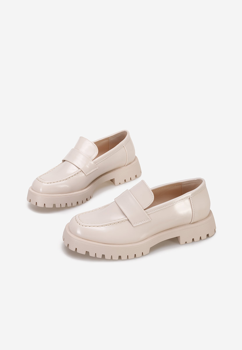 Mocassins femme beige Lianera