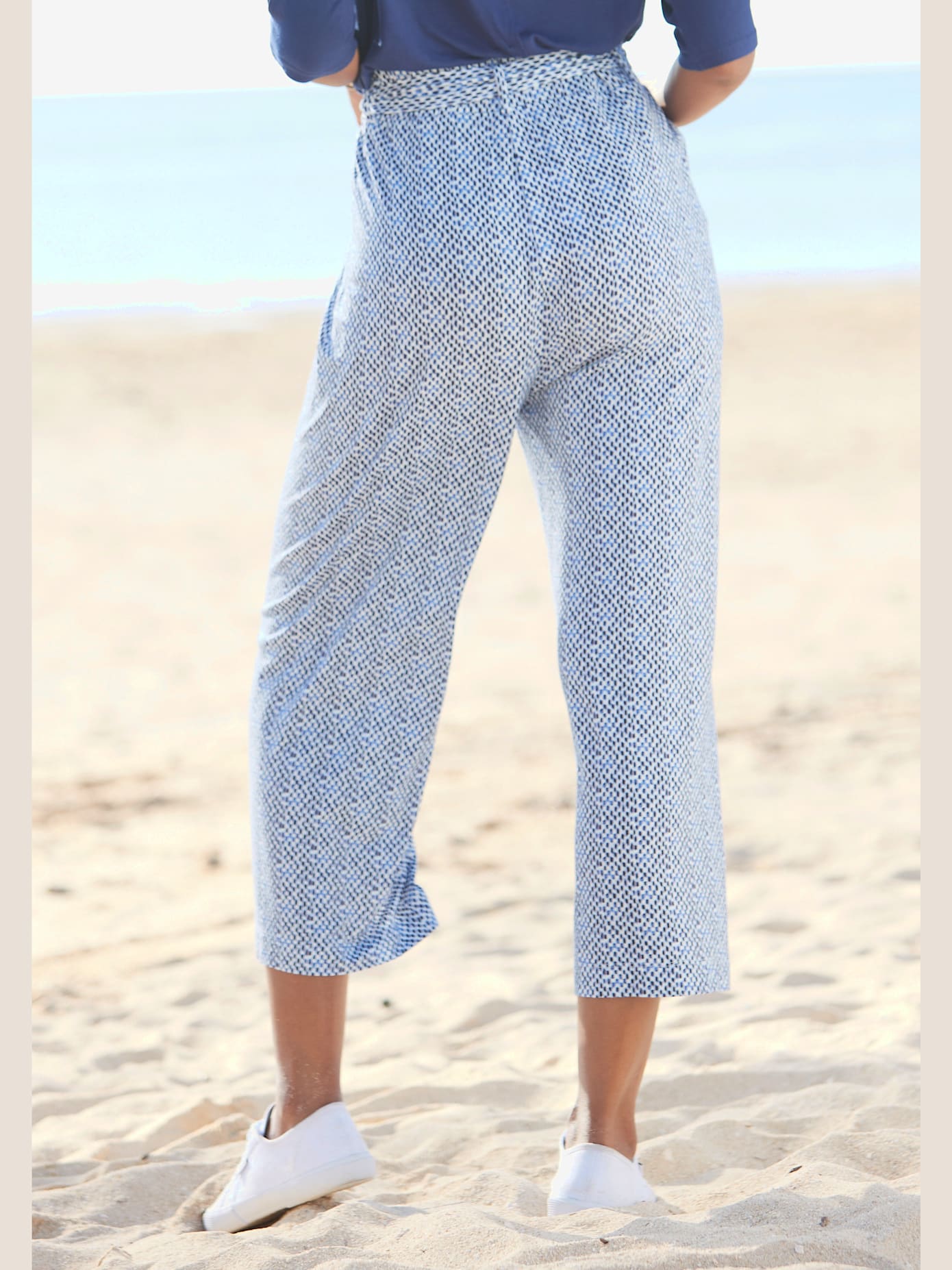 Jupe-culotte imprimée en jersey