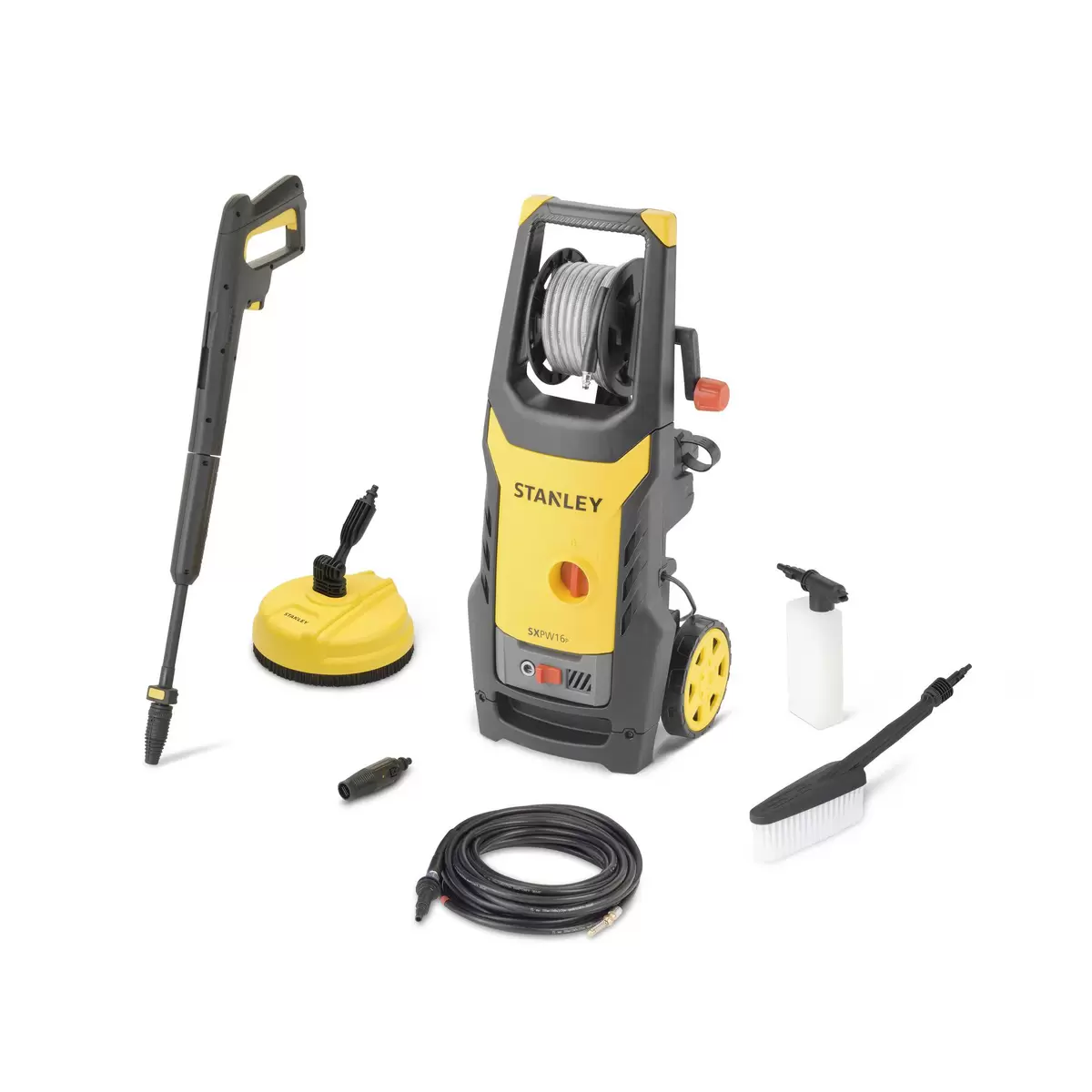 Hochdruckreiniger Stanley SXPW16PE Set gelb,grau