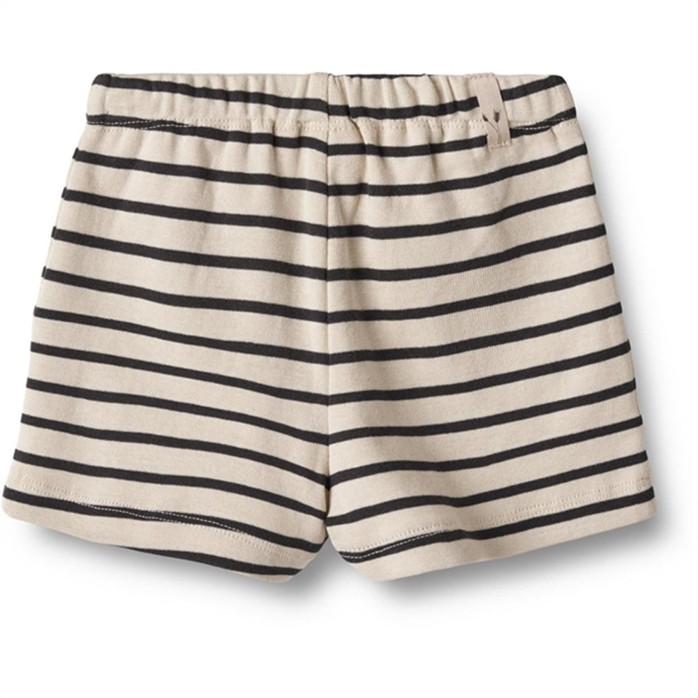 Navy Stripe Jersey Shorts Vic - Wheat → Luksusbaby.dk