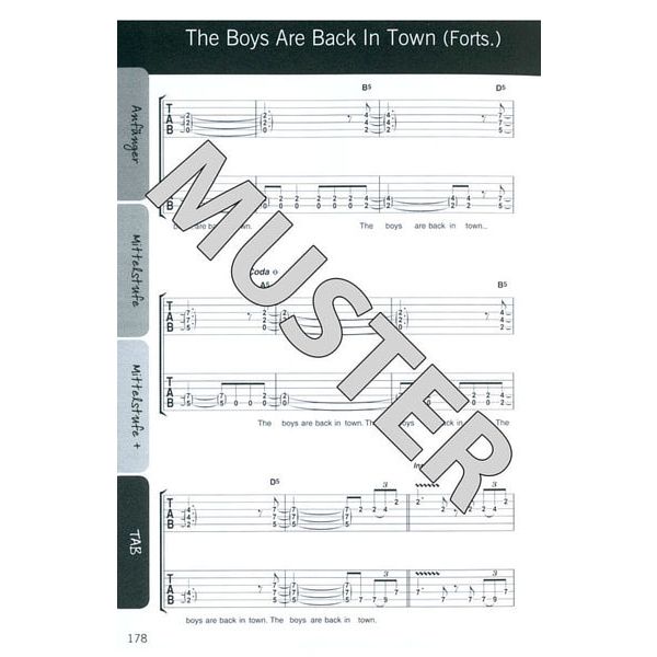 Bosworth Justinguitar Rock-Songbook D