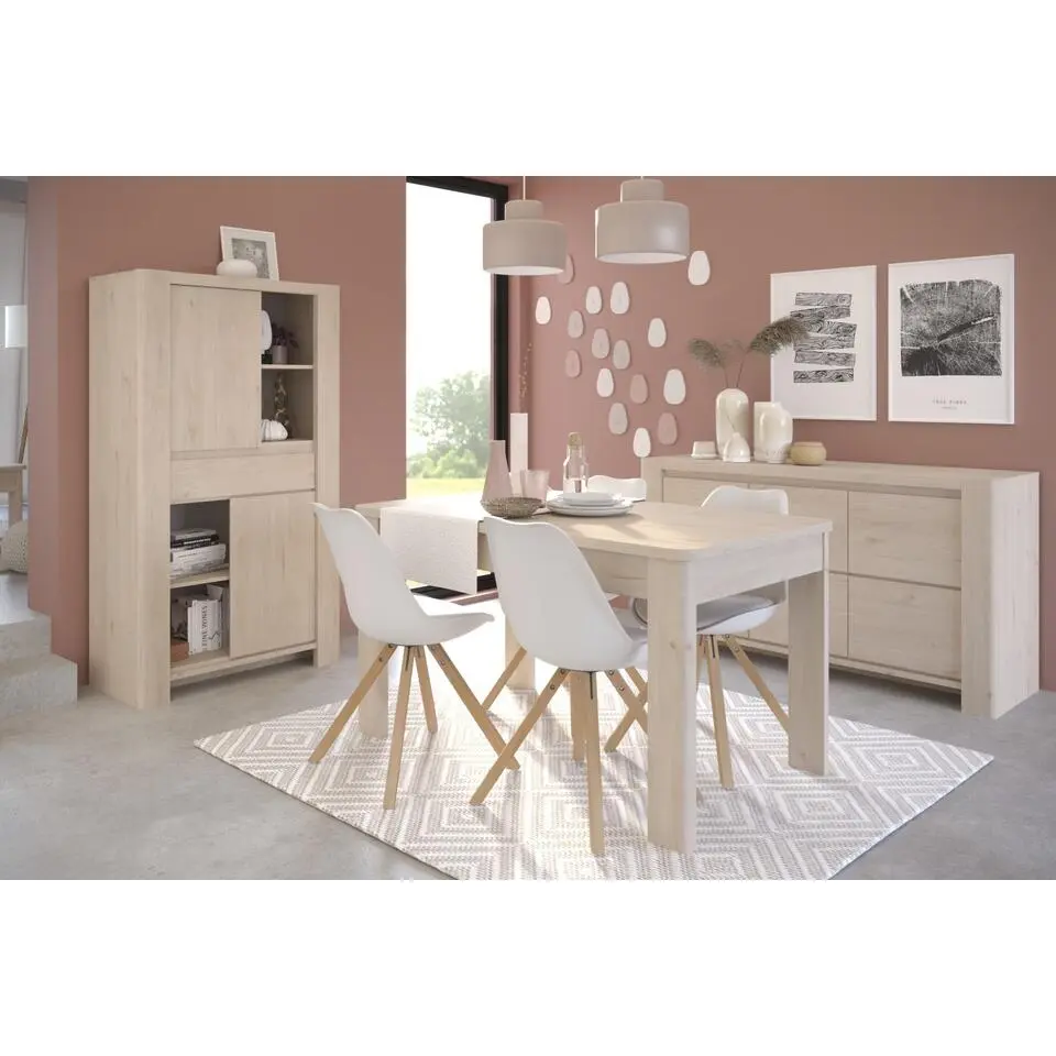 Buffetkast Porto 90cm met 2 deuren & 1 lade - jackson eik