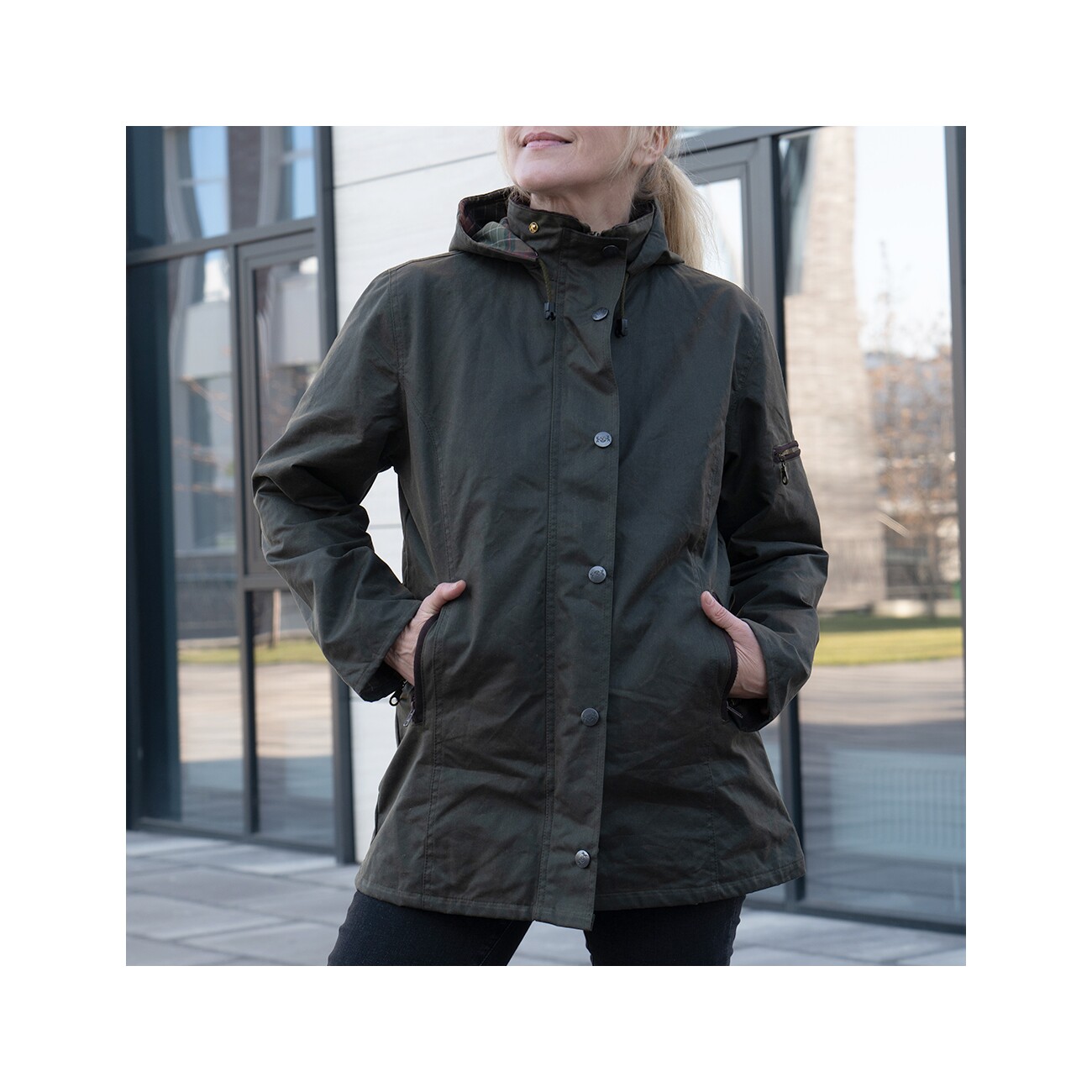 ROMNEYS Wachsjacke New Ashdown braun M - INT