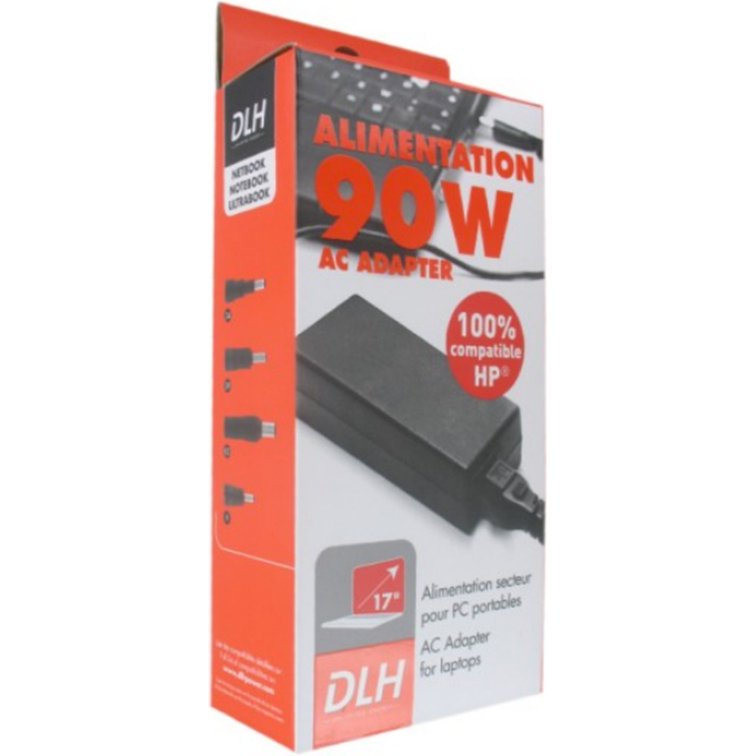 DLH Alimentation secteur 90W HP 100% compatible (sauf USB-C)