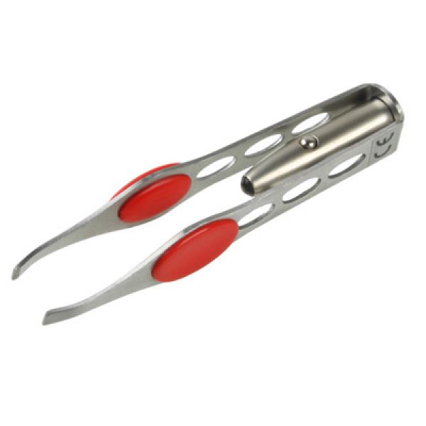 LED Tweezers Edelstahl Pinzette Augenbrauenzupfer - Div. Farben