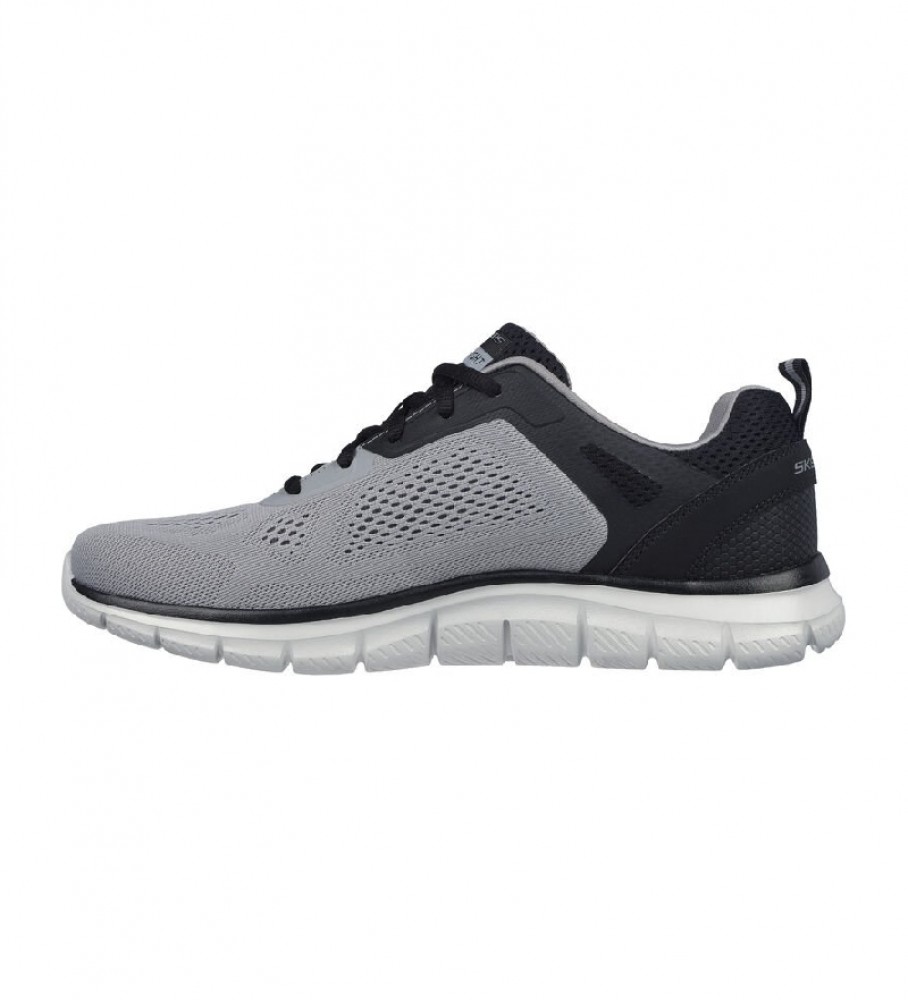 Tênis Skechers Track Broader, cinza, preto