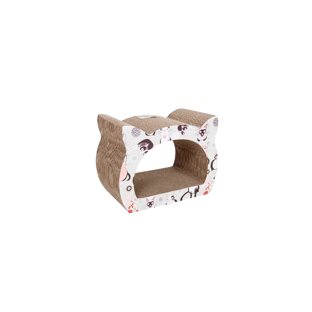 nobleza - Katzenhaus aus Pappe mit Minze