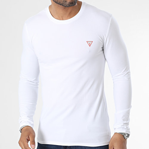Tee Shirt Manches Longues Slim M2YI28-J1314 Blanc