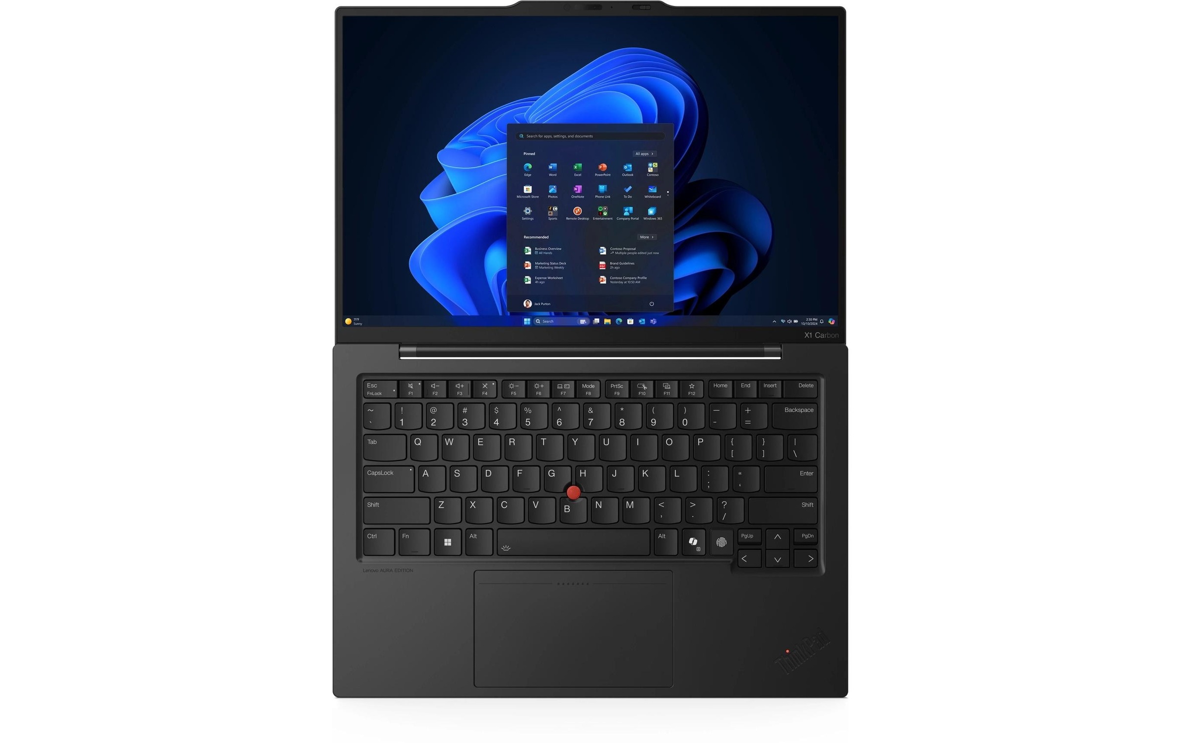Lenovo Notebook »ThinkPad X1 Carbon Gen. 13 Aura Edition (Intel)« / 14 ″ Intel Core Ultra 7 1.000 GB SSD
