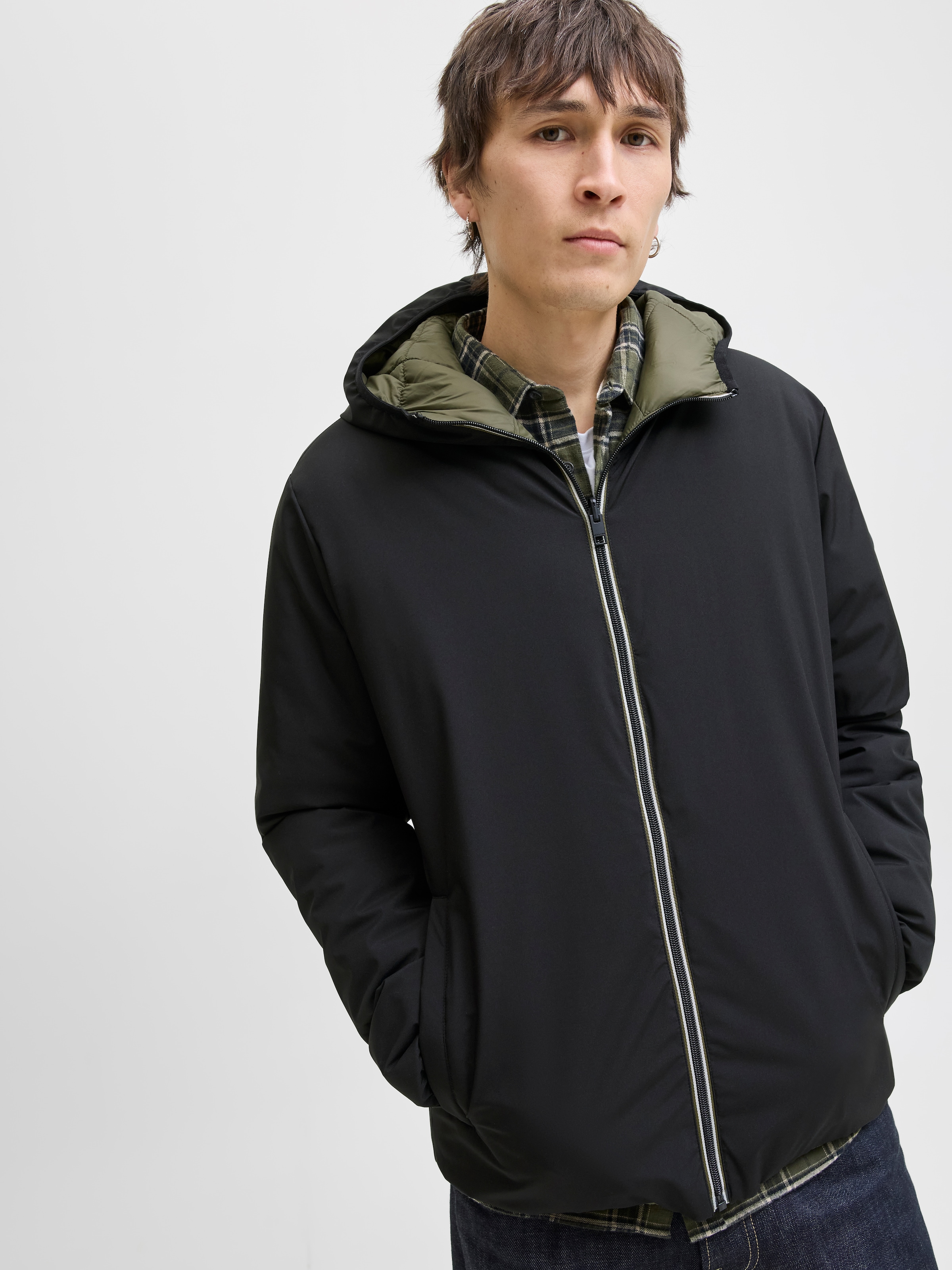 Jack & Jones PlusSize Wendejacke »JJEBROOK REVERSIBLE JACKET SN PLS« mit Kapuze